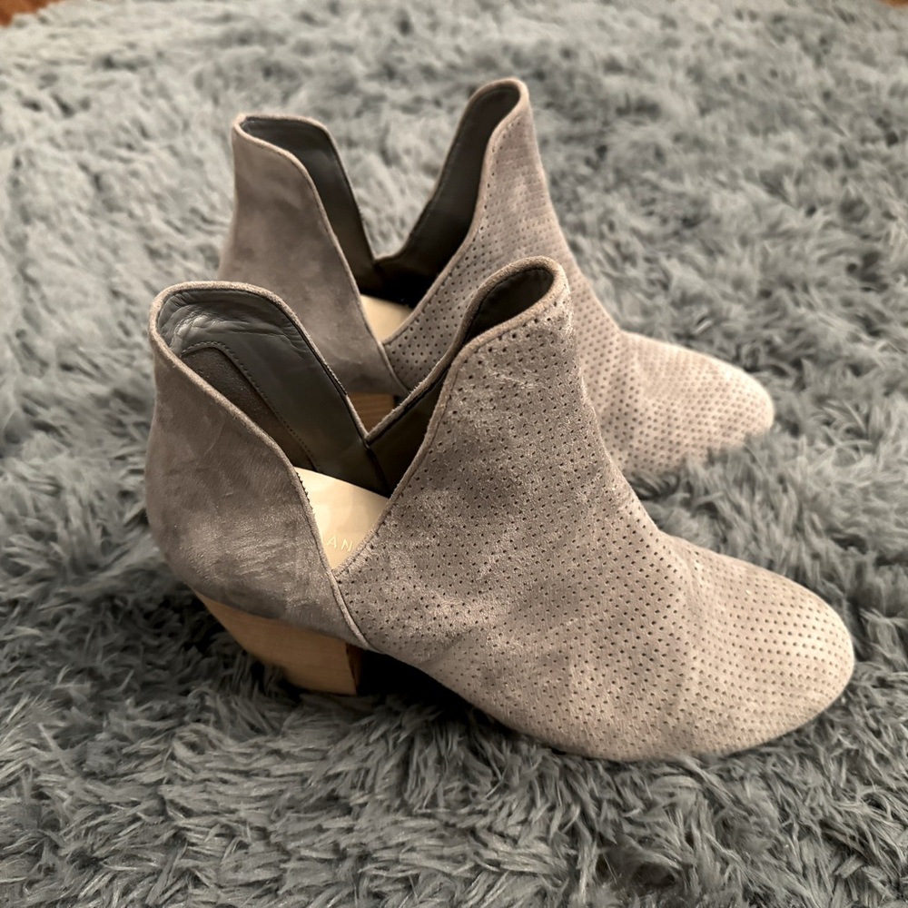 Cole Haan grey suede booties